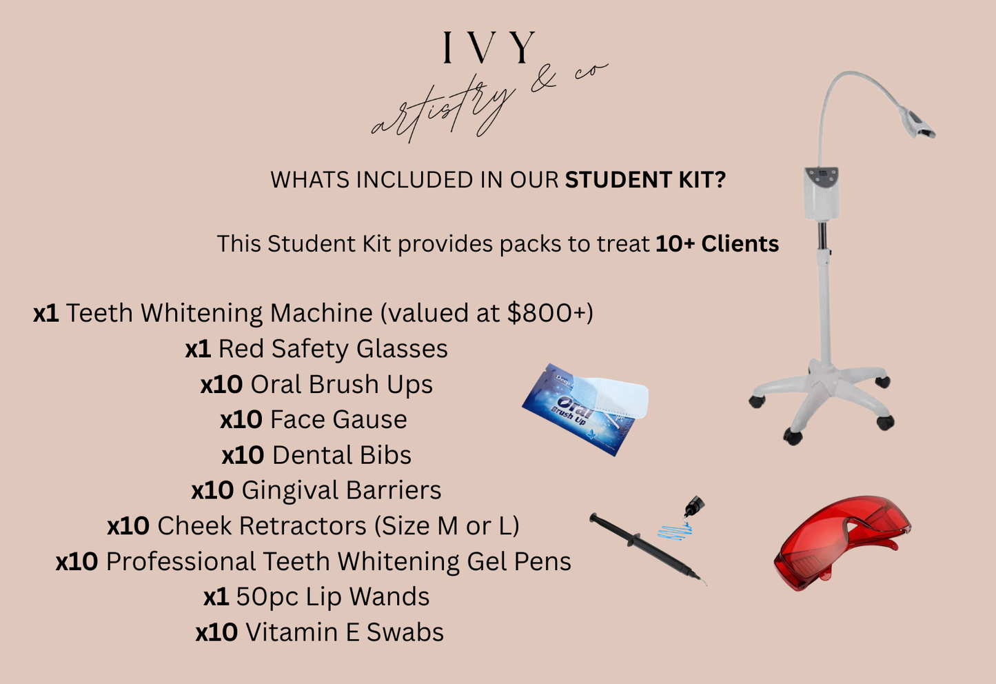 1 DAY IN PERSON TEETH WHITENING COURSE